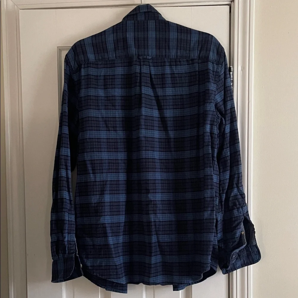 G.H. Bass & Co. Blue and Black Checkered Flannel - Picture 4 of 5